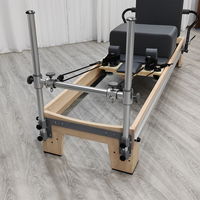 Equipo de Pilates Reformer Profesional de Madera de Arce Blanca, Resistente y Ecológico, para Entrenamiento de Fuerza y Core