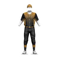 Ensemble d'uniformes de baseball personnalisés : Maillot et pantalon pour équipes sportives, activités athlétiques, entraînements et matchs de baseball 100% coton à manches courtes