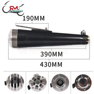 Silencieux d'échappement Vintage pour Harley/Suzuki/<span class=keywords><strong>Yamaha</strong></span>, 38/45MM, tube d'échappement pour moto - Product Image 4