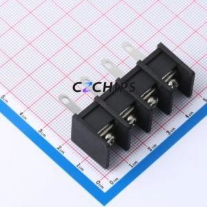 DBT30H-11.0-4P-BK-P Barrier Terminal Block Through hole Component (THT),P=11mm Connector 11mm 30A 300V - Product Image 1