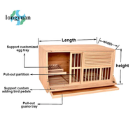 Cage modulaire commerciale pour pigeons toutes saisons Maison de luxe en bois pour oiseaux pour l'élevage de pigeons Accessoire de maison pour animaux de compagnie de qualité supérieure