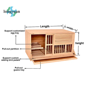 सभी मौसमों वाणिज्यिक मॉड्यूलर कबूतर पिंजरे के लिए लक्जरी लकड़ी के पक्षी घर - Product Image 2