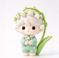 Figurine personnalisée en PVC et ABS, personnage Pissenlit, jouet mignon de dessin animé en boîte mystère, figurine d'art en vinyle personnalisée par l'usine OEM