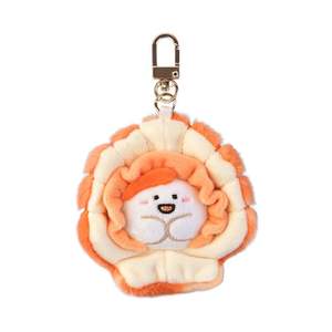 Porte-clés en peluche <span class=keywords><strong>super</strong></span> doux brodé, breloques animaux marins (poulpe, crabe, crevette) 10 cm avec rembourrage en coton PP pour le soulagement du stress - Product Image 2