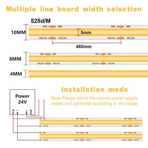 Tira de Luces LED COB de Cobre RGB, Regulable, WiFi, IP20, Resistente al Agua, 296 LED, Rollo de 5 m, 220 V - Product Image 5