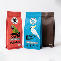 Sacs en plastique écologiques et recyclables à fond plat pour l'emballage de nourriture sèche pour animaux de compagnie, sacs pour friandises, biscuits à mâcher pour chats et chiens