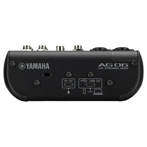 Interface audio Yamaha Ag06 Mixer 6 canaux avec streaming USB et sortie moniteur pour utilisation en studio à domicile - Product Image 3