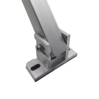 Système de montage photovoltaïque Haina pour toit plat, base réglable, surface anodisée, résistance au vent 60 m/s, résistance à la neige 1,5 KN/m²