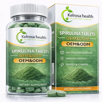 Complément alimentaire végétalien à base d'extrait de spiruline, antioxydant naturel, comprimés de spiruline, marque privée