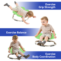 Chaise rotative multifonctionnelle à fleurs sensorielles pour enfants avec autisme Chaise rotative d'entraînement à la coordination corporelle en métal durable