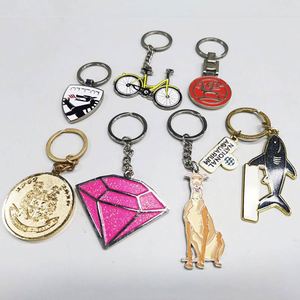 Custom Logo Keychain Vintage Style Metal Keychain with Cute Design Hard Enamel Alloy Iron Material Promotional Fashionable Print - Product Image 3