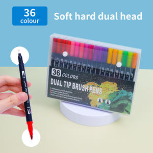 Marqueurs <span class=keywords><strong>à</strong></span> double pointe pour artistes, marqueurs de coloriage <span class=keywords><strong>à</strong></span> pointe fine, livres de coloriage pour enfants et adultes, calligraphie, stylo pinceau aquarelle - Product Image 5