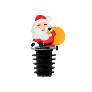 Santa Claus Bottle Opener Zinc Alloy Round Christmas Gift Corkscrew SDP019-A12 - Product Image 2