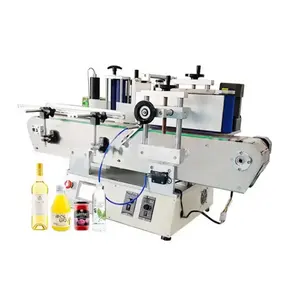 2024 Hot selling automatic label pasting paging labeller packing label sticker labeling machine for round bottle/jar/tube/can