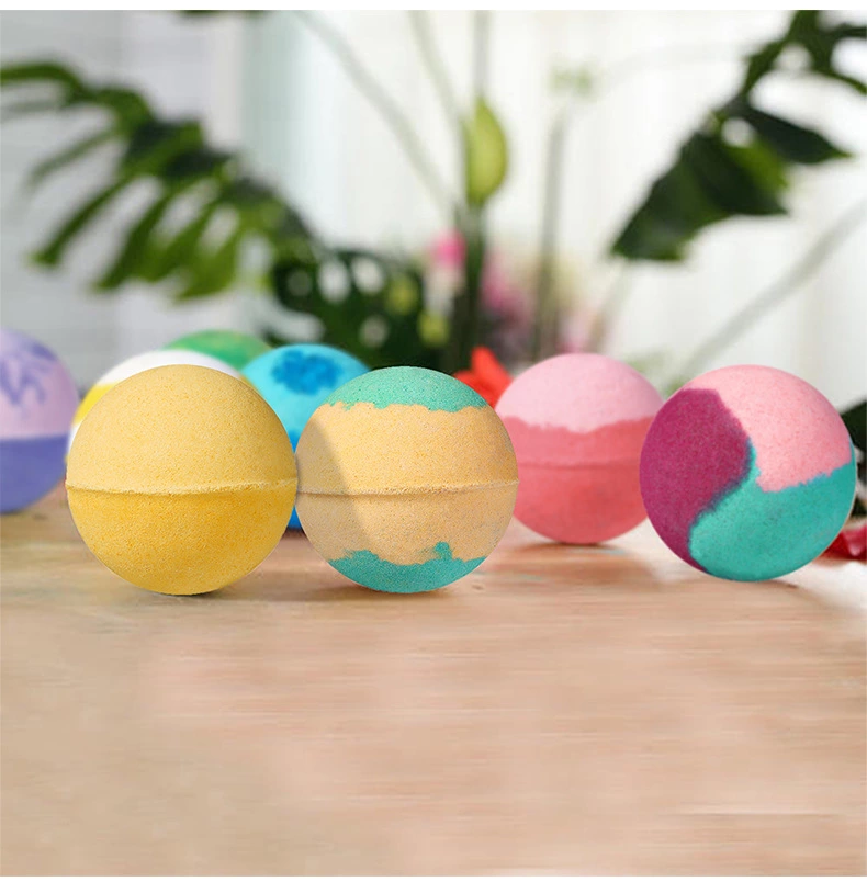Low MOQ Low Price Wholesale Natural Organic Skin Care Sea Salt Bath Balls Bubble Bath