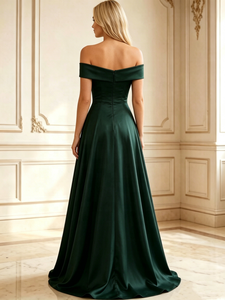 Abito <span class=keywords><strong>da</strong></span> <span class=keywords><strong>sera</strong></span> sensuale monospalla a tinta unita alla moda - Product Image 2