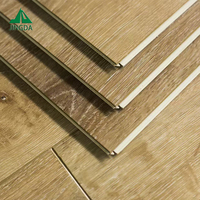 Plancher SPC ignifuge 5 mm à clipser, pour salle de bain et cuisine, couche d'usure AC3, certifié CE, plancher en vinyle rigide