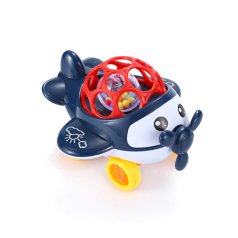 Оптовая продажа, детские игрушки, кольцо, детский набор, погремушка, силиконовый самолет с шариком, Прорезыватель для зубов, детские игрушки, Прорезыватель для зубов в душе