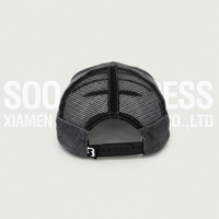 Casquettes Snapback Soochic en velours côtelé gris avec boucle en plastique, casquette à 5 panneaux à visière plate en maille, patch brodé, décontractée, sportive, unisexe