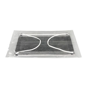 Großhandel 50-teilige verpackte Einweg-Vierschicht-Schutzmasken Aktivkohle grau KN95 Gesichts maske Geruchs filter - Product Image 5