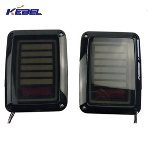 Hệ thống cơ thể tự động đèn đuôi chất lượng cao phong cách khác nhau xe dẫn đèn đuôi cho Jeep Wrangler JK 2017 2018- - Product Image 2