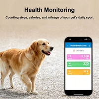 Collier GPS pour animaux de compagnie avec alarme géofence, grande capacité 900 mAh, appel bidirectionnel SOS, suivi de la santé, pour chats et chiens