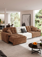 Modernes, intelligentes, wandklappbares Schlafsofa für das Wohnzimmer mit Stoffbezug und Stauraum für Apartments