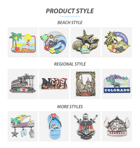 Nhà Sản Xuất Cá Nhân Tùy Chỉnh 3D Kim Loại Các Nước Khác Nhau Thành Phố Du Lịch Lưu Niệm Tủ Lạnh Nam Châm - Product Image 6