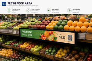 Supermarket Ultra Wide Strip Shelf Advertising Digital Signage Monitor Type Stretched Bar Lcd <b>Display</b> Screen CD231F3Z-001 High B - Product Image 2