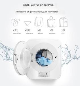 Mini-lave-linge mural en acier inoxydable 3 kg entièrement automatique électrique compact pour vêtements de bébé, sous-vêtements et usage domestique - Product Image 2
