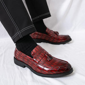 British Men's Waterproof Genuine Leather Closed Toe Shoes Oxford Handmade Wedding Formal Business Casual Anti-Slip <b>Buckle</b> <b>Straps</b> - Product Image 3