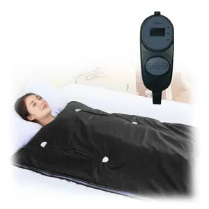 Cobertor de sauna com zíper com logotipo personalizado BTWS cobertor infravermelho para aquecimento de pessoas gordas cobertores infravermelhos de sauna emagrecedores