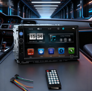 Écran OLED 7 pouces pour véhicule, double lecteur multimédia, alimentation allume-cigare, en ABS - Product Image 5