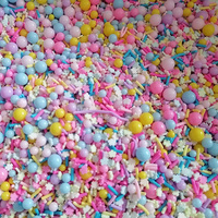 1KG DIY Garniture en argile polymère mélangée pour la Saint-Valentin, motifs Cœur rouge, Ours, Lettre, Lèvre rouge, Fleur de cerisier