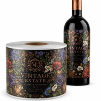Étiquettes autocollantes personnalisées en vinyle, résistantes aux UV et aux rayures, autocollants dorés pleine couleur découpés sur mesure pour emballage personnalisé