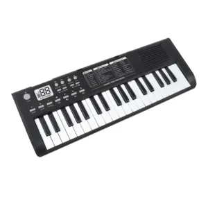 آلة موسيقى لعبة 37 مفتاحًا مع بيانو صغير لوحة مفاتيح ألعاب آلات موسيقية أورغن إلكتروني مع ميكروفون للأطفال