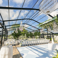 Tente de fête personnalisée de grande taille, imperméable, pour le camping, la tente de réception en plein air, la tente de mariage, la tente modulaire pour toutes les saisons, pour les événements