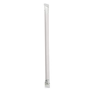 Pailles géantes Boardwalk de 7,75 po, rayées rouge/blanc, emballées individuellement, en polypropylène PLA, pour boissons, boîte de 7 200 unités - Product Image 2