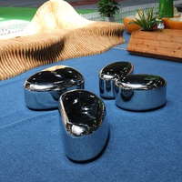 Mobilier commercial durable : Canapé, chaise en pierre, tabourets, et chaise œuf artistique de type galet pour parcs, places publiques et centres commerciaux