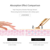 Appareil de massage facial portable doré pour usage domestique – Soin quotidien de la peau pour le nettoyage et l'application de soins