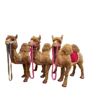 Modèle de chameau simulé Animal Grand paysage Ornements de chameau Jouets de chameau Ornements de modèle de jardin