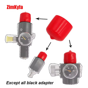 ฝาครอบยางกันฝุ่นสีแดงสำหรับวาล์วพินกระบอก CO2 แบบท่ออ่อน - Product Image 2
