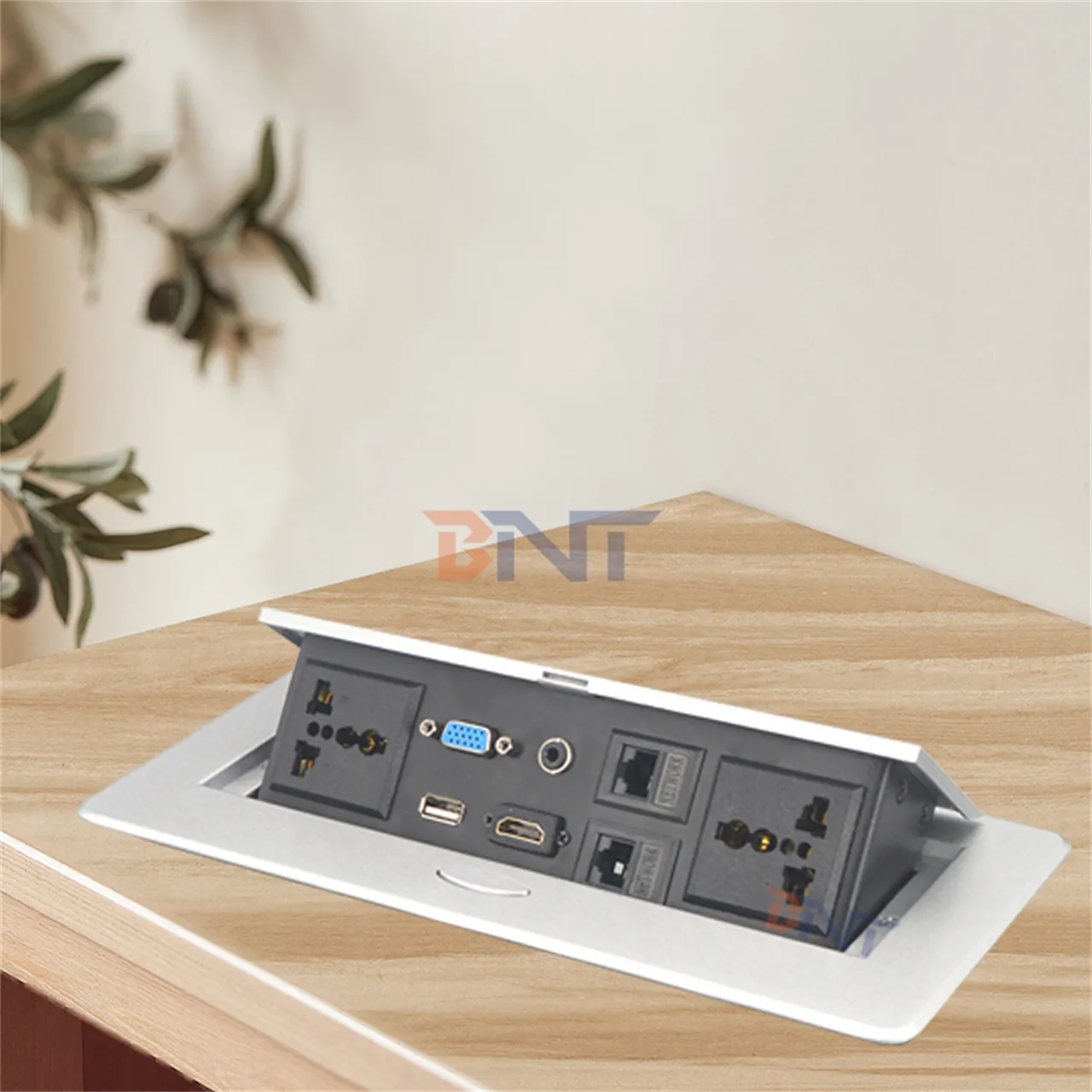 BNT Universal plug type furniture installation multifunctional USB socket desktop power pop up for smart home