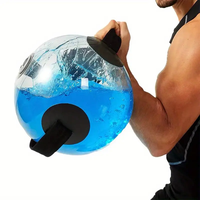 Haltère gonflable réglable rempli d'eau, ballon de gym en PVC, ballon d'exercice pour adultes unisexe, durable, antidérapant, entraînement de force, fitness