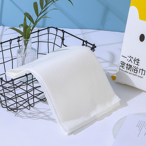 Serviettes de bain pour animaux de compagnie non tissées, extra épaisses, extra grandes et absorbantes, emballage individuel pour voyages et tourisme, 10 pièces par paquet - Product Image 2