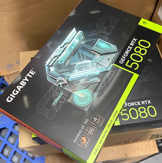 New PCI Express Gaming Graphics Card RTX 5080 OC Edition 16GB GDDR7 14nm 7000MHz with Fan Cooler for Workstation Applications