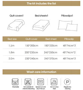 Ensemble de literie 4 pièces <span class=keywords><strong>en</strong></span> coton lavé imprimé dessin animé personnalisé pour chambre d'adolescent, style europé<span class=keywords><strong>en</strong></span> et américain, 200 fils au pouce carré - Product Image 5