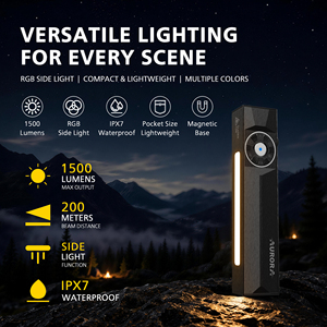 AURORA Ultra-thin Professional <strong>EDC</strong> Tactical <strong>Flashlight</strong> High Brightness IPX7 Waterproof Adjustable Beam With Two-Way Back Clip - Product Image 3