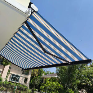 Moteur à fil <span class=keywords><strong>motorisé</strong></span> Pergola de toit Gazebo de jardin coupe-vent Cadre en alliage <span class=keywords><strong>d</strong></span>'aluminium Finition de <span class=keywords><strong>voile</strong></span> rétractable pour l'extérieur - Product Image 3