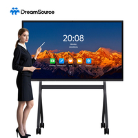 Интерактивная доска 65, 75, 86 дюймов 4K HD LCD LED: монитор, сенсорный экран, смарт-доска для классов
